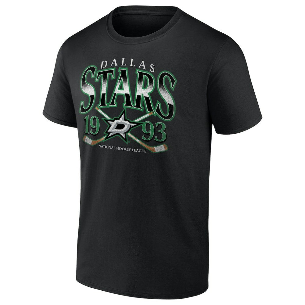 Dallas Stars - Retro Cross Sticks T-Shirt Black