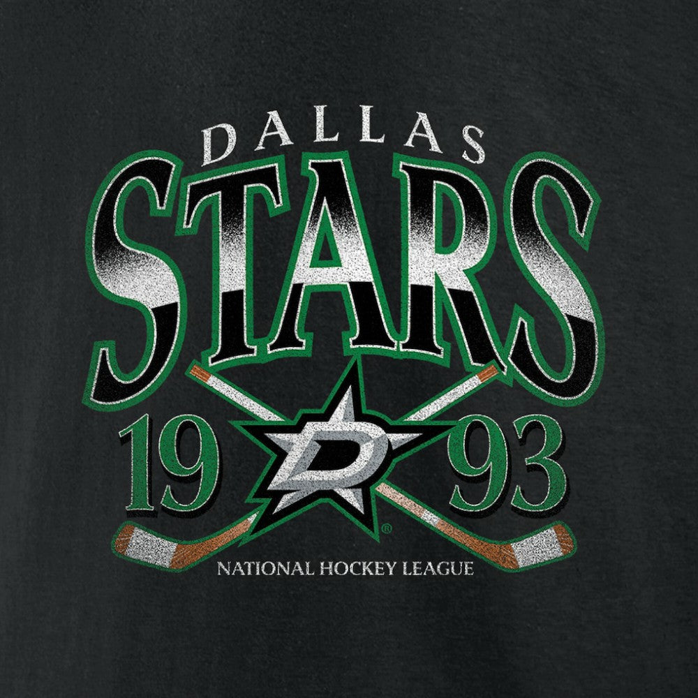 Dallas Stars - Retro Cross Sticks T-Shirt Black