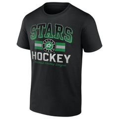 Dallas Stars - Retro Stripe T-Shirt Black