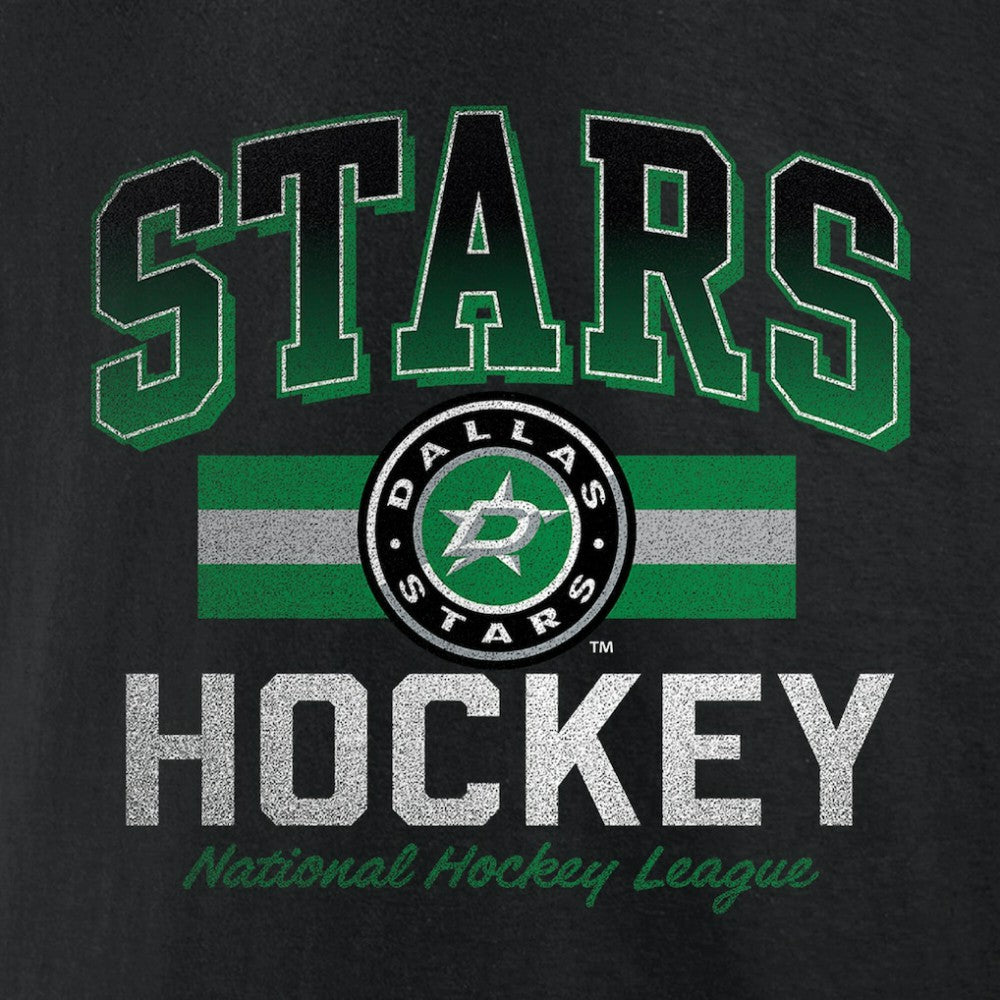 Dallas Stars - Retro Stripe T-Shirt Black