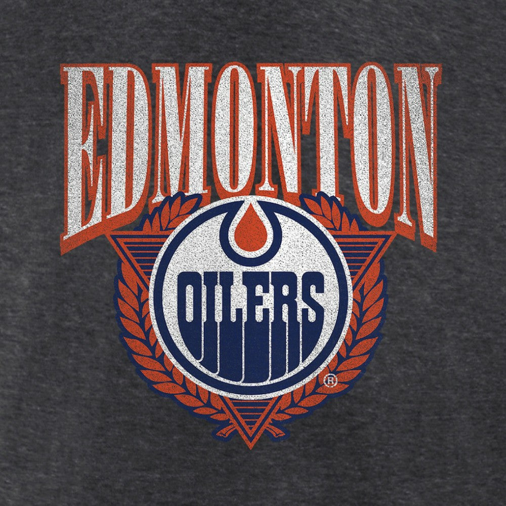 Edmonton Oilers - Retro Seal T-Shirt Charcoal