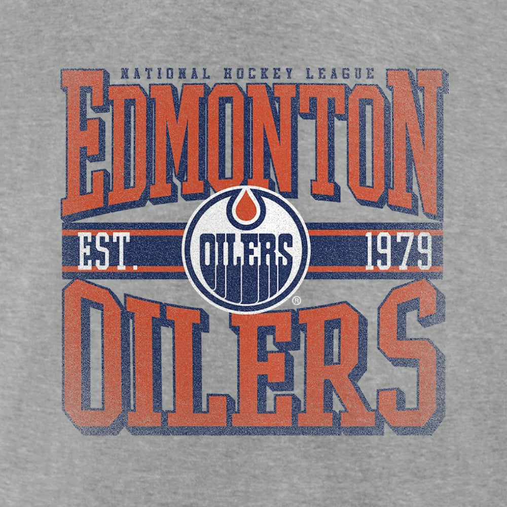 Edmonton Oilers - Retro Vibe T-Shirt Heather Gray