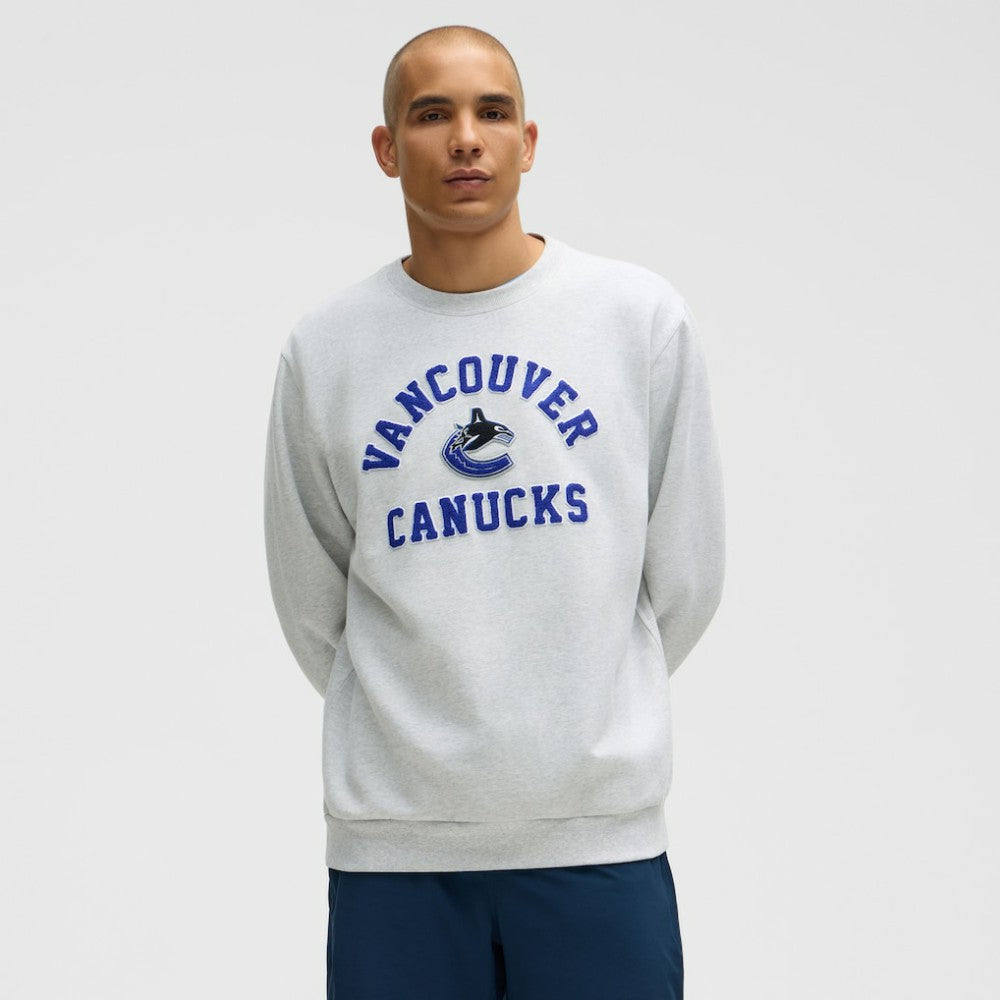 Vancouver Canucks - lululemon Steady State Crew Heathered Core Ultra Light Grey