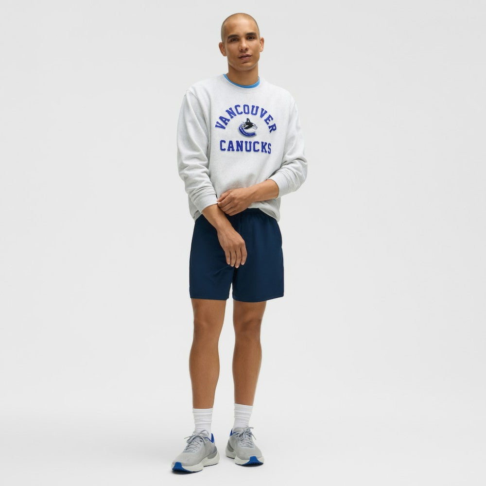 Vancouver Canucks - lululemon Steady State Crew Heathered Core Ultra Light Grey