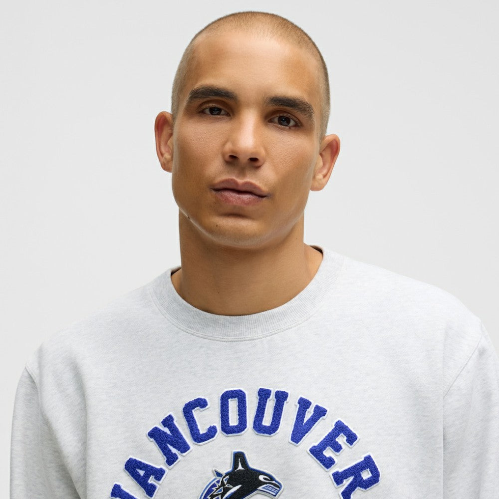 Vancouver Canucks - lululemon Steady State Crew Heathered Core Ultra Light Grey