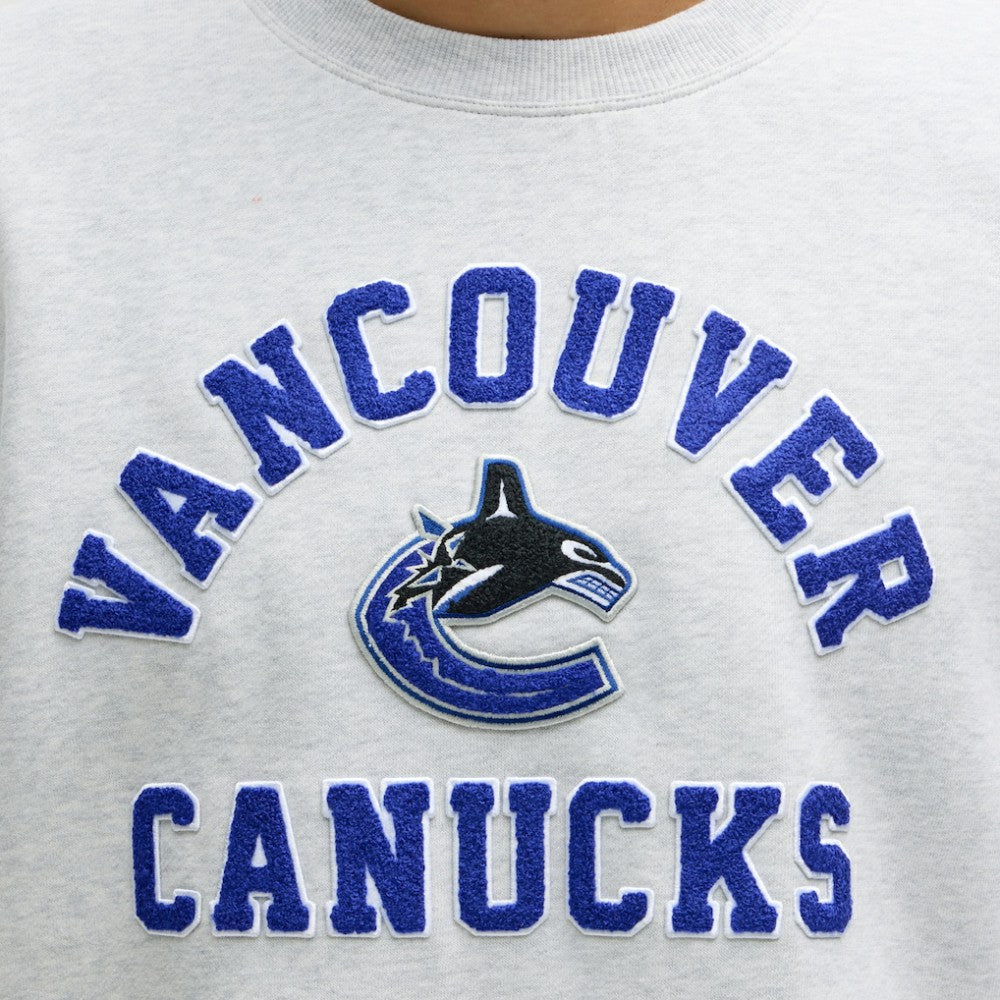 Vancouver Canucks - lululemon Steady State Crew Heathered Core Ultra Light Grey