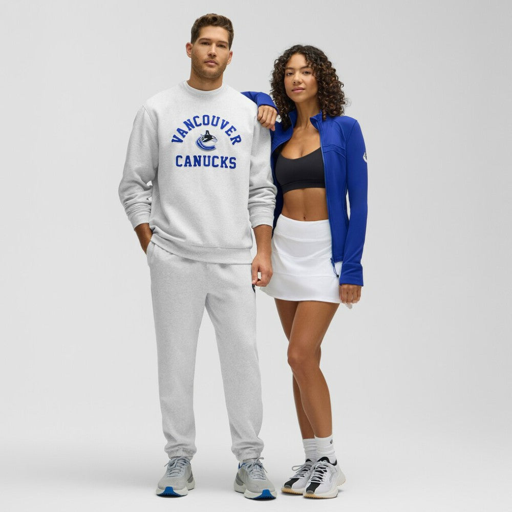 Vancouver Canucks - lululemon Steady State Crew Heathered Core Ultra Light Grey