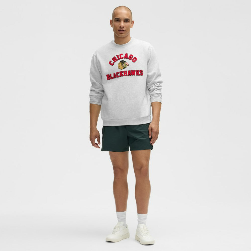 Chicago Blackhawks lululemon Steady State Crew Heathered Core Ultra Light Grey
