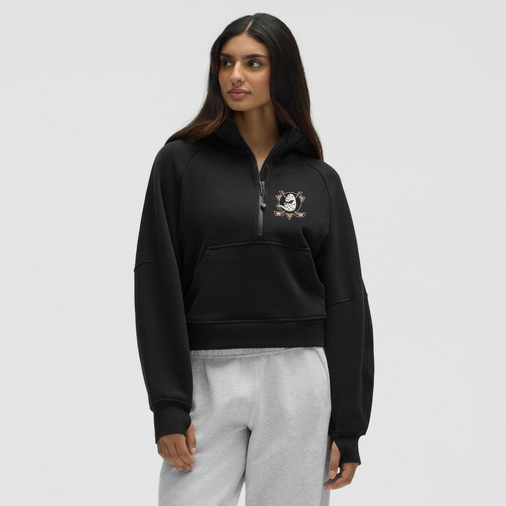 Anaheim Ducks - lululemon Women's Scuba Oversized Half-Zip Hoodie Black