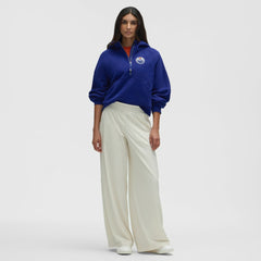 Edmonton Oilers - lululemon Women's Scuba Oversized Half-Zip Hoodie Larkspur