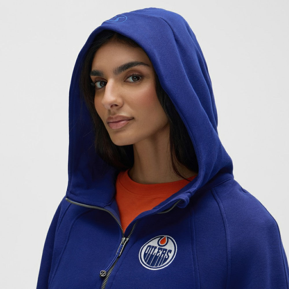 Edmonton Oilers - lululemon Women's Scuba Oversized Half-Zip Hoodie Larkspur