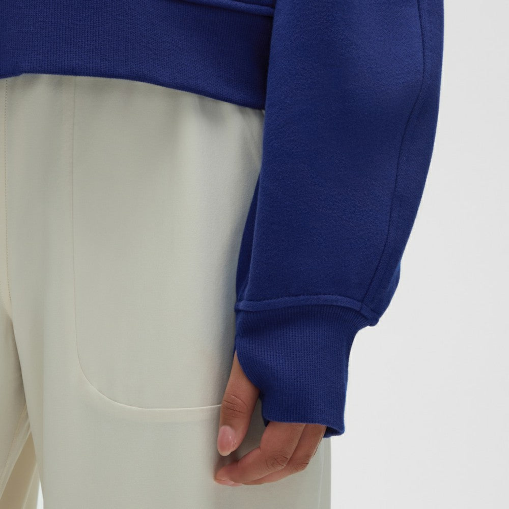 Edmonton Oilers - lululemon Women's Scuba Oversized Half-Zip Hoodie Larkspur