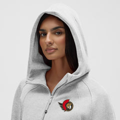 Ottawa Senators - lululemon Women's Scuba Oversized Half-Zip Hoodie Heathered Core Ultra Light Grey