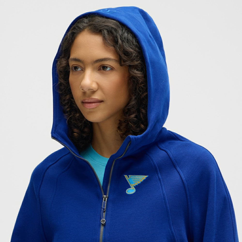 St. Louis Blues - lululemon Women's Scuba Oversized Half-Zip Hoodie College Cobalt