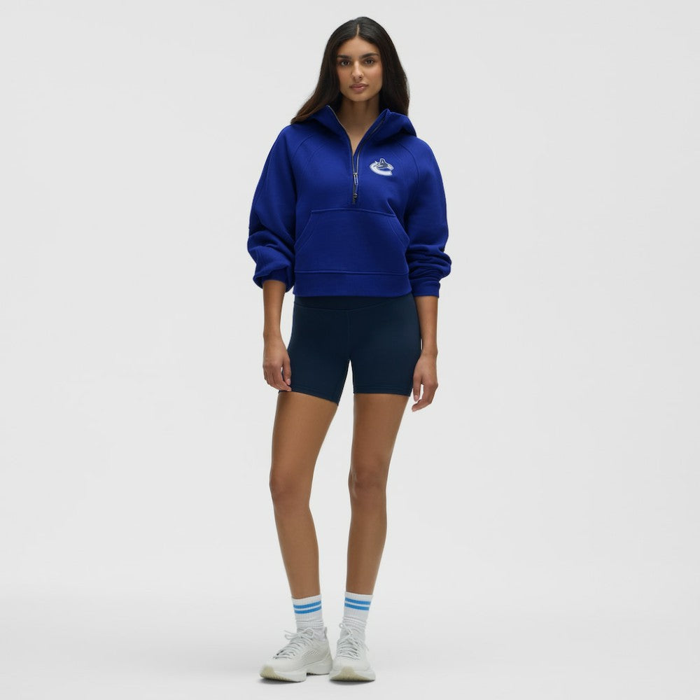 Vancouver Canucks - lululemon Women's Scuba Oversized Half-Zip Hoodie Larkspur