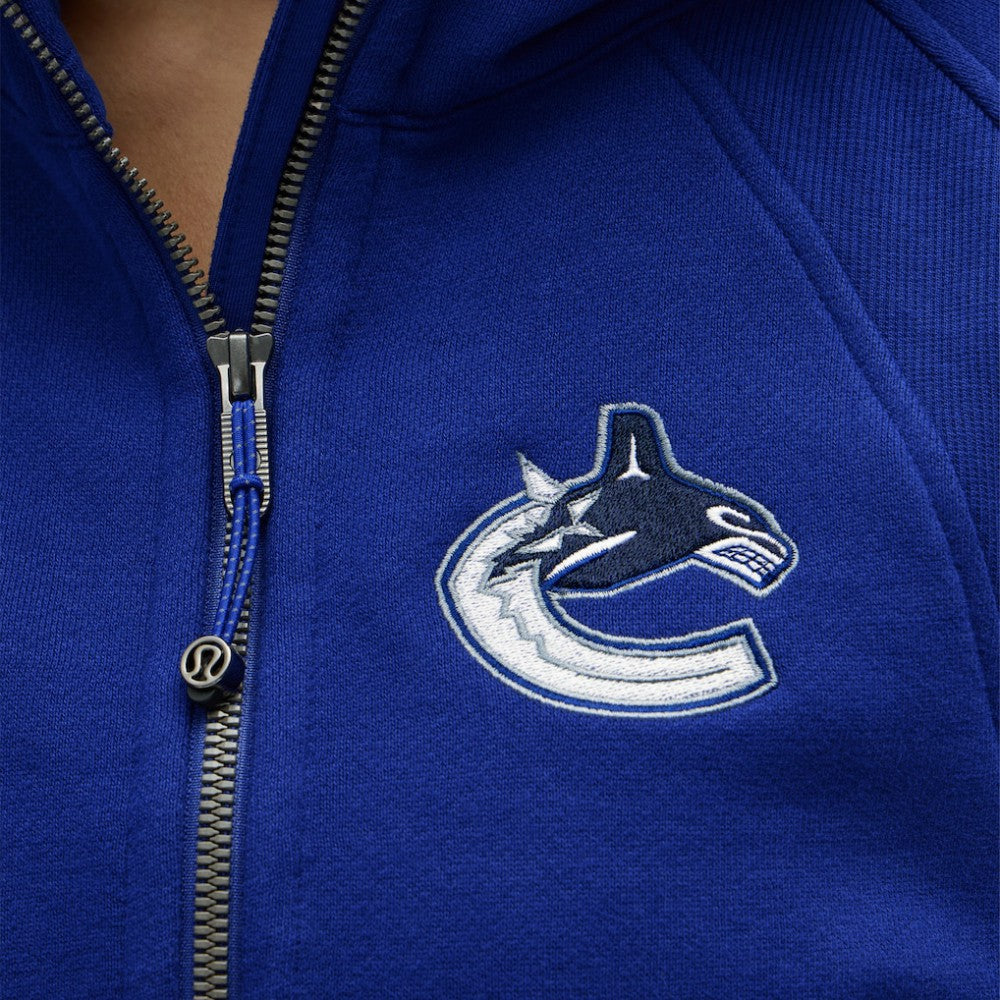 Vancouver Canucks - lululemon Women's Scuba Oversized Half-Zip Hoodie Larkspur