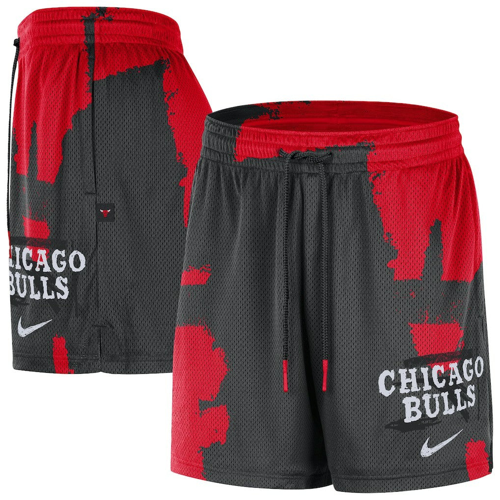 Nike - Chicago Bulls Courtside Club Dri-FIT Practice Shorts - Black/Red