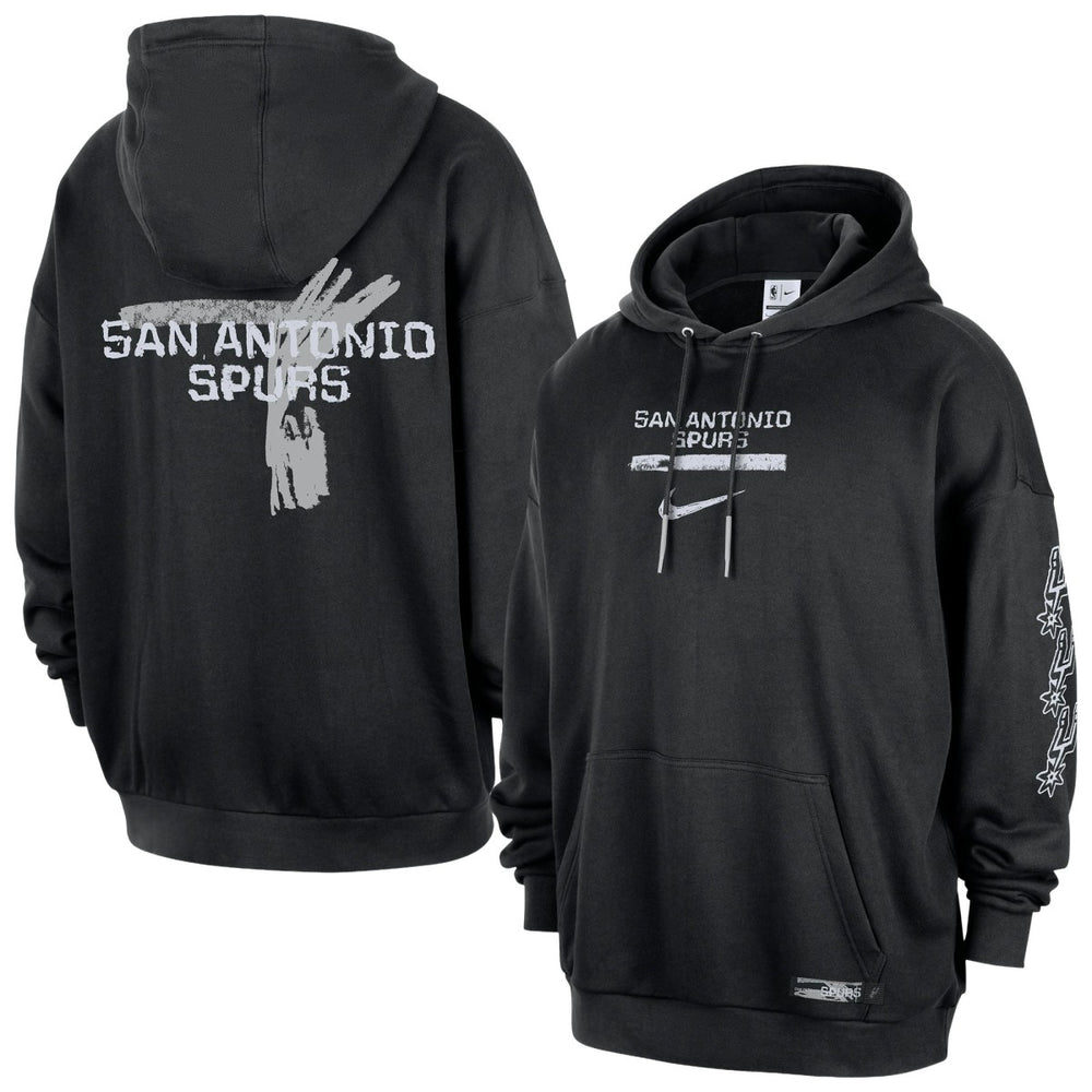 Nike - San Antonio Spurs Courtside Club Premium Hoodie - Black