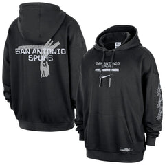 Nike - San Antonio Spurs Courtside Club Premium Hoodie - Black