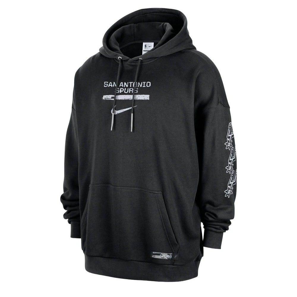 Nike - San Antonio Spurs Courtside Club Premium Hoodie - Black