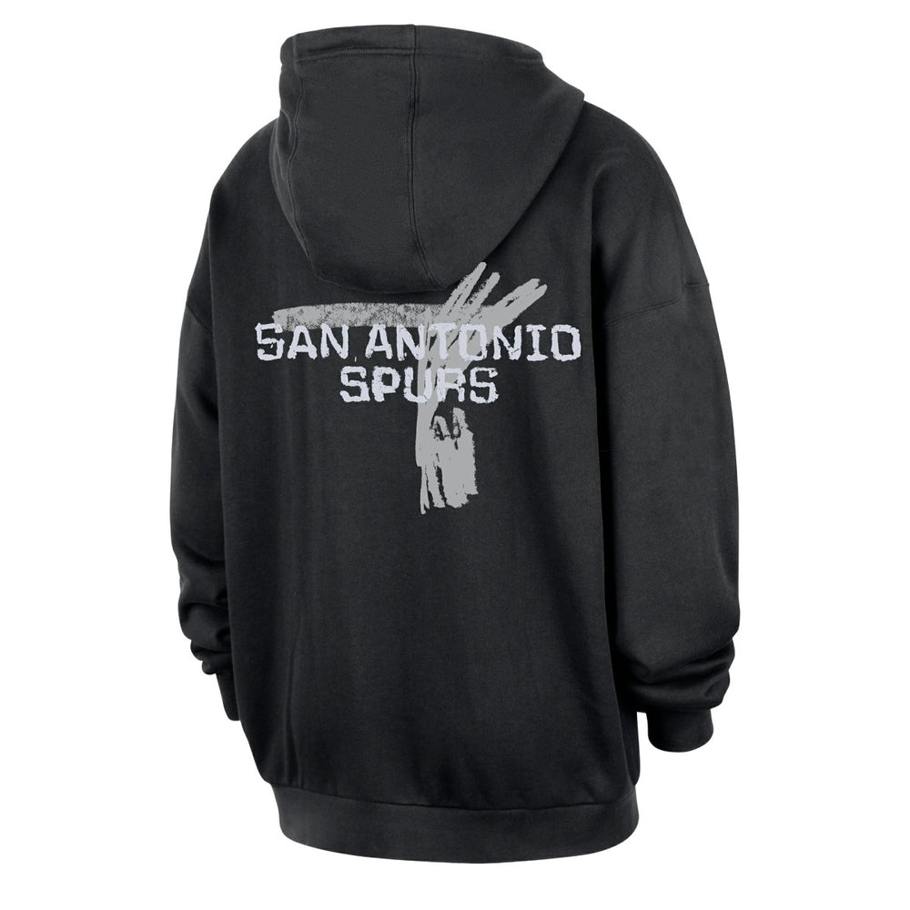 Nike - San Antonio Spurs Courtside Club Premium Hoodie - Black