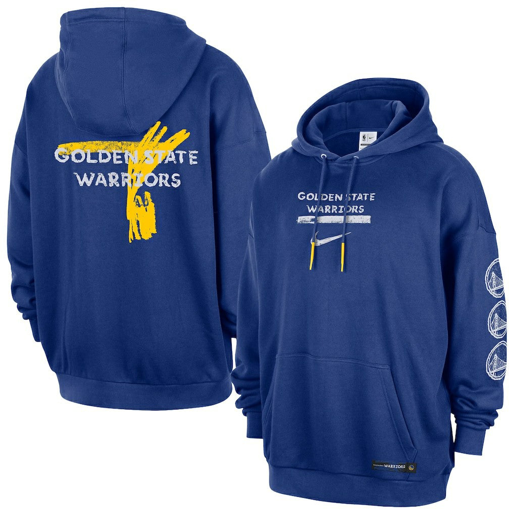 Nike - Golden State Warriors Courtside Club Premium Hoodie - Royal