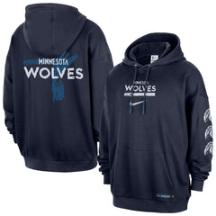 Nike - Minnesota Timberwolves Courtside Club Premium Hoodie - Navy