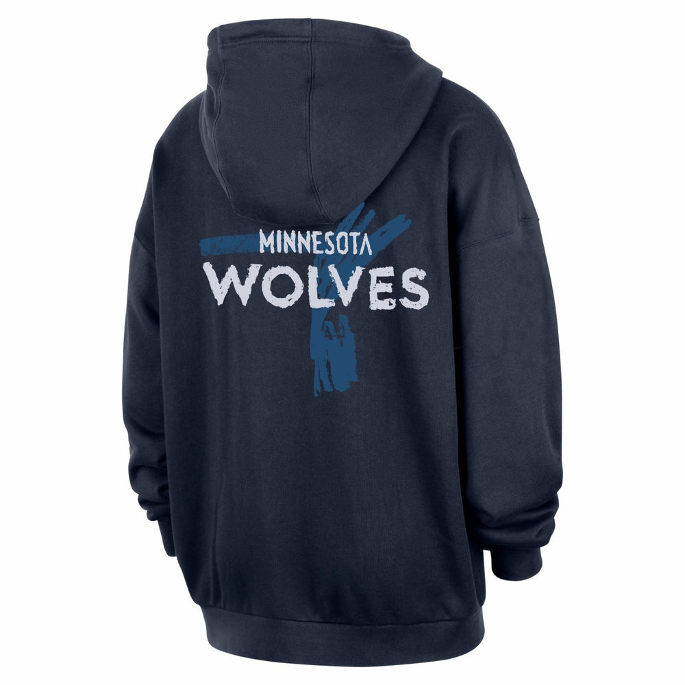 Nike - Minnesota Timberwolves Courtside Club Premium Hoodie - Navy
