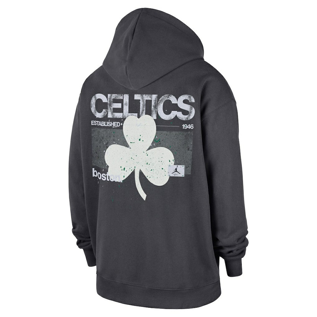 NBA - Boston Celtics Jordan Brand Statement Jumpman Flight Premiere Hoodie - Anthracite