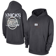 NBA - New York Knicks Jordan Brand Statement Jumpman Flight Premiere Hoodie - Anthracite