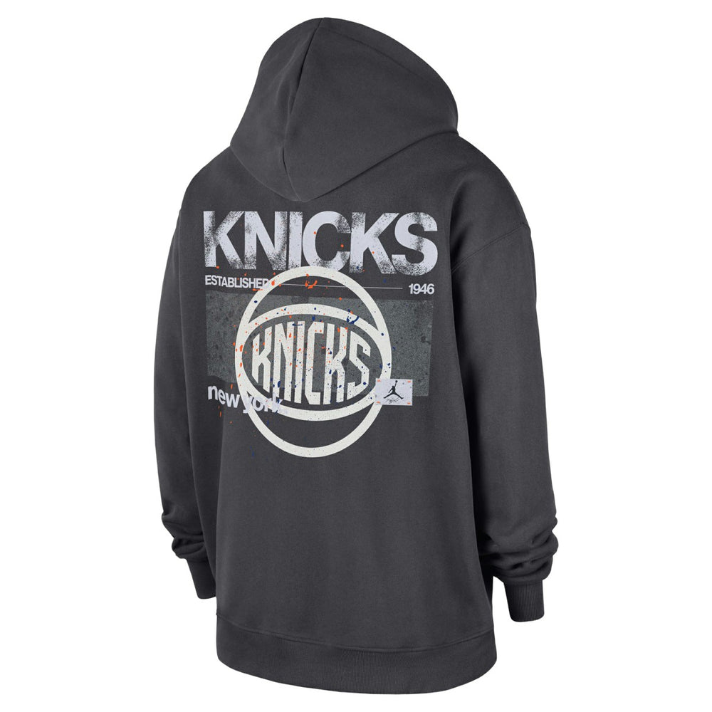 NBA - New York Knicks Jordan Brand Statement Jumpman Flight Premiere Hoodie - Anthracite