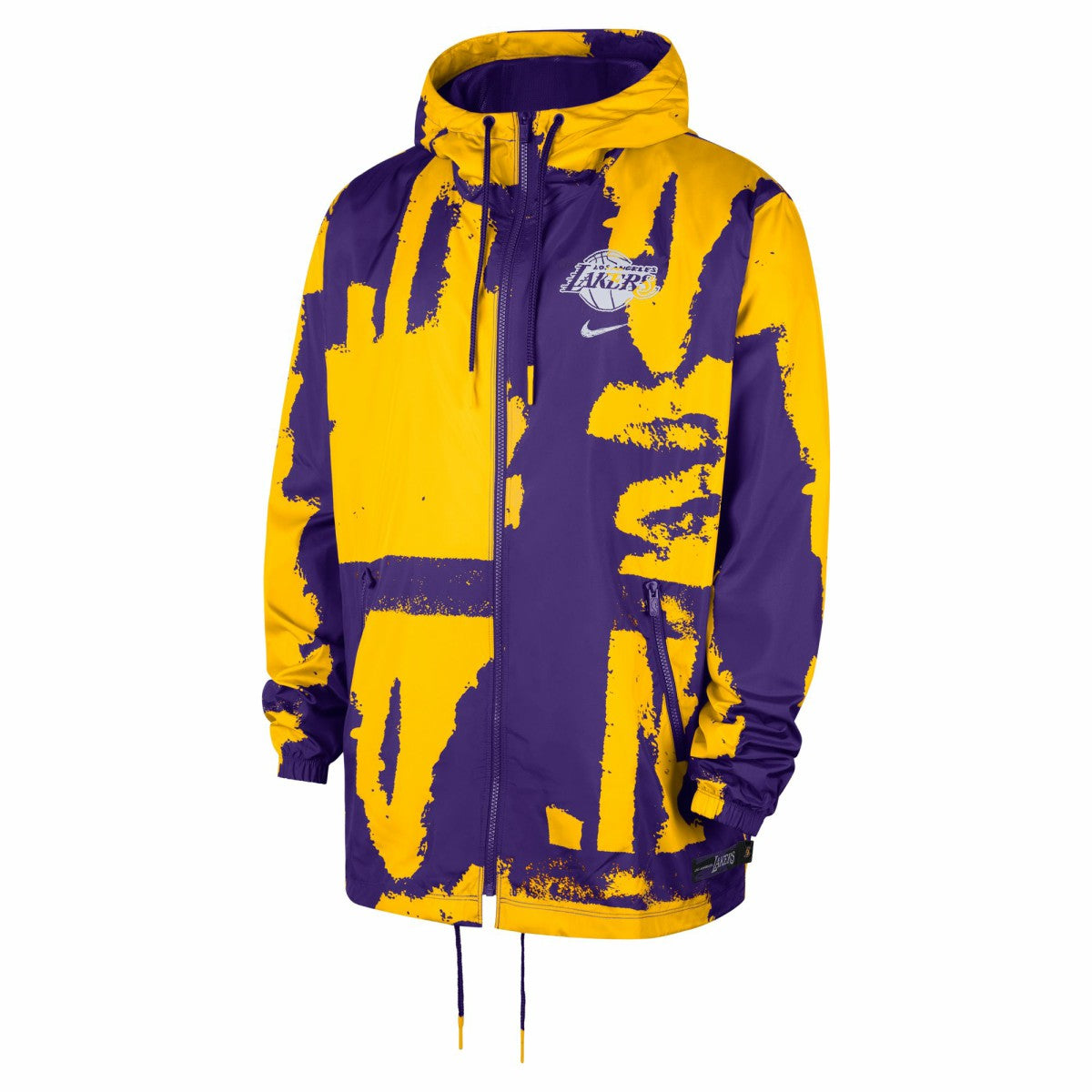 Nike - Los Angeles Lakers Unisex Courtside Club Premium Woven Full-Zip Hooded Jacket - Purple