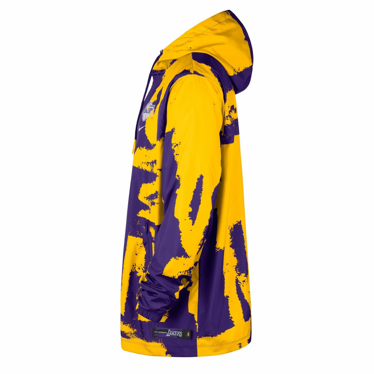 Nike - Los Angeles Lakers Unisex Courtside Club Premium Woven Full-Zip Hooded Jacket - Purple