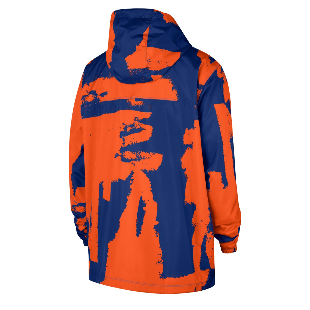 Nike - New York Knicks Courtside Club Premium Woven Full-Zip Hooded Jacket - Blue/Orange