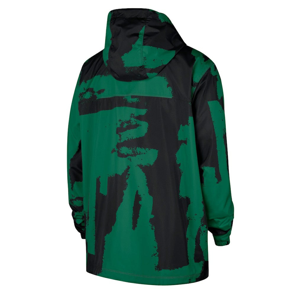 Nike - Boston Celtics Courtside Club Premium Woven Full-Zip Hooded Jacket - Black/Kelly Green