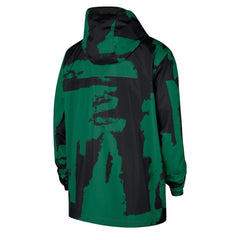 Nike - Boston Celtics Courtside Club Premium Woven Full-Zip Hooded Jacket - Black/Kelly Green