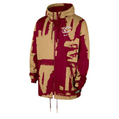 Nike - Cleveland Cavaliers Courtside Club Premium Woven Full-Zip Hooded Jacket - Wine/Gold