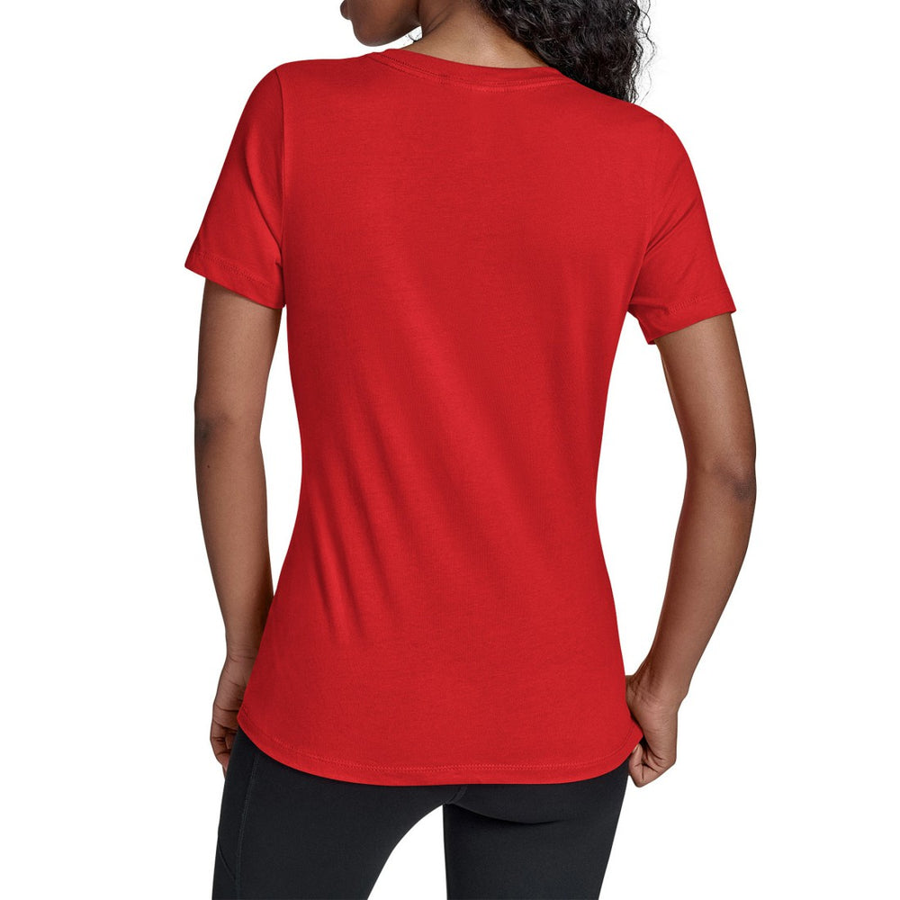 Tampa Bay Buccaneers Starter Women's Throwback Groovy Script V-Neck T-Shirt Red - NFL