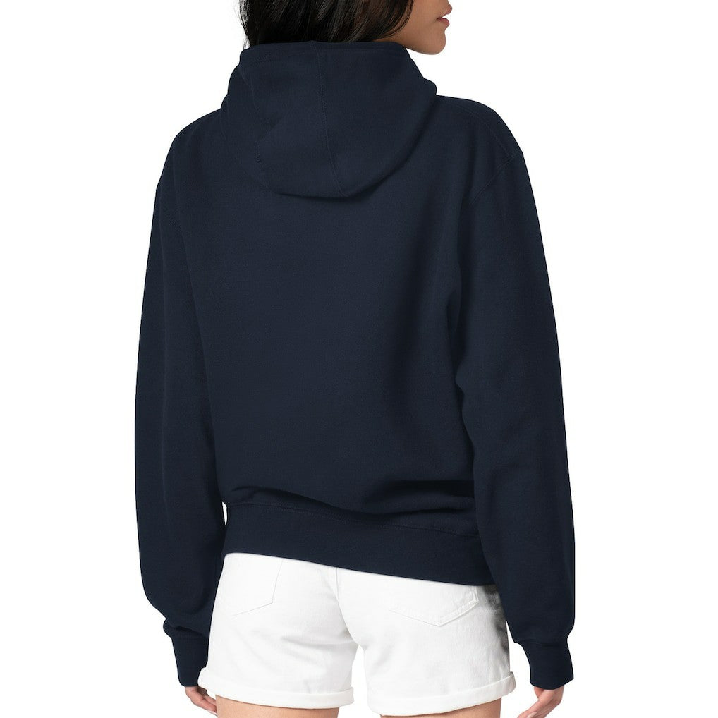 Chicago Bears Starter Women's Groovy Script Pullover Hoodie Navy - NFL
