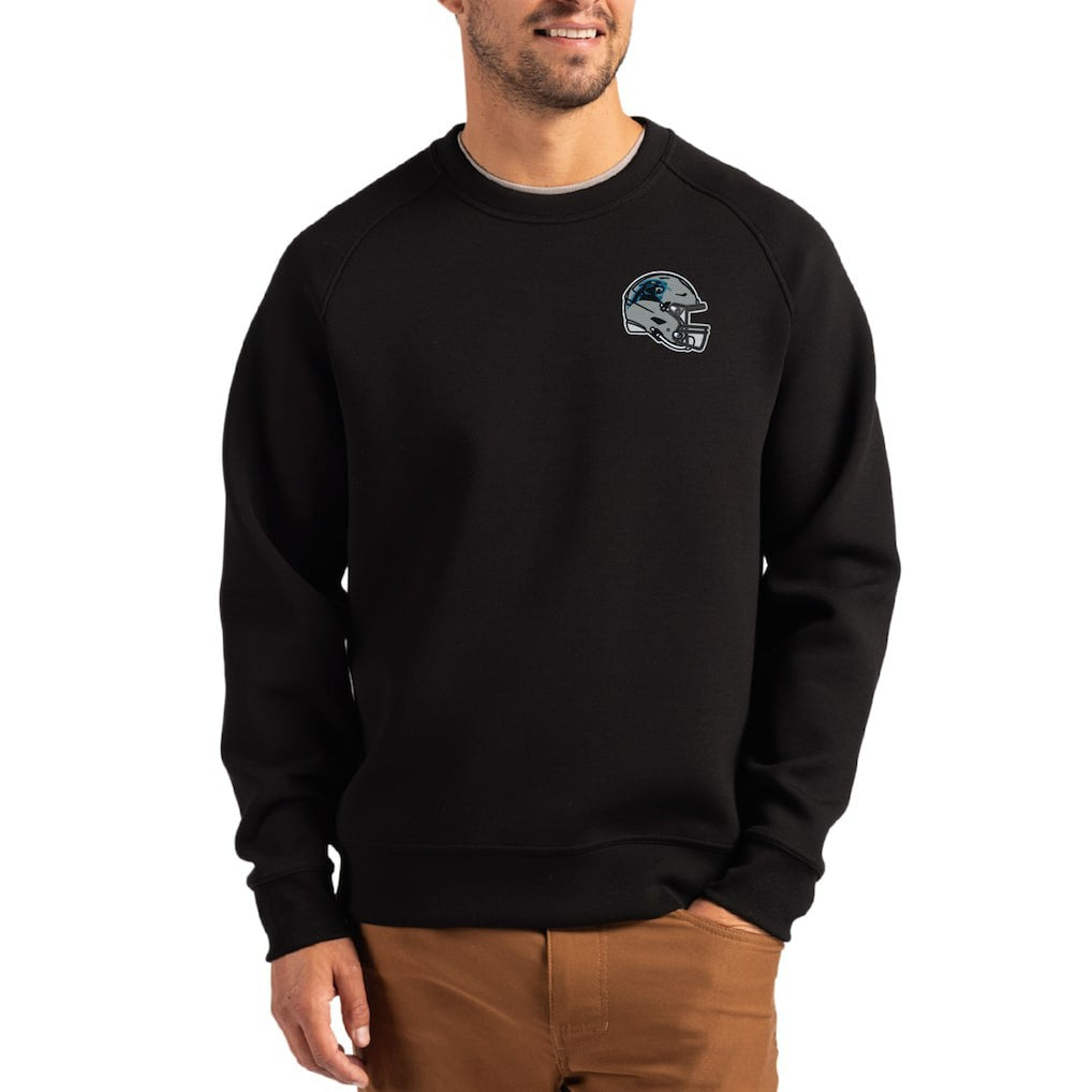 Los Angeles Rams Cutter & Buck Helmet Roam Recycled Raglan Pullover Sweatshirt Gray - NFL