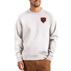 Chicago Bears Cutter & Buck Throwback Roam Recycled Raglan Pullover Sweatshirt Gray - NFL