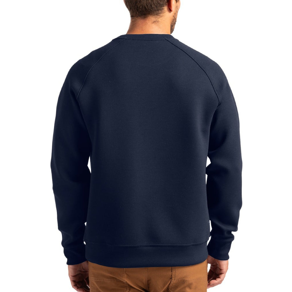 Chicago Bears Cutter & Buck Helmet Roam Recycled Raglan Pullover Sweatshirt Navy - NFL