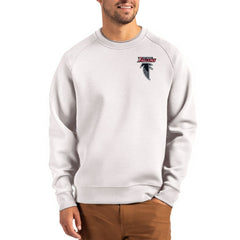 Atlanta Falcons Cutter & Buck Throwback Roam Recycled Raglan Pullover Sweatshirt Gray - NFL