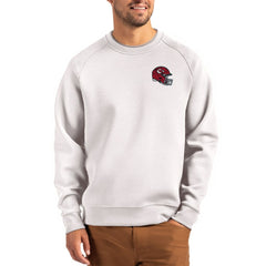 Kansas City Chiefs Cutter & Buck Helmet Roam Recycled Raglan Pullover Sweatshirt Gray - NFL