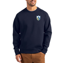 Los Angeles Chargers Cutter & Buck Throwback Roam Recycled Raglan Pullover Sweatshirt Navy - NFL
