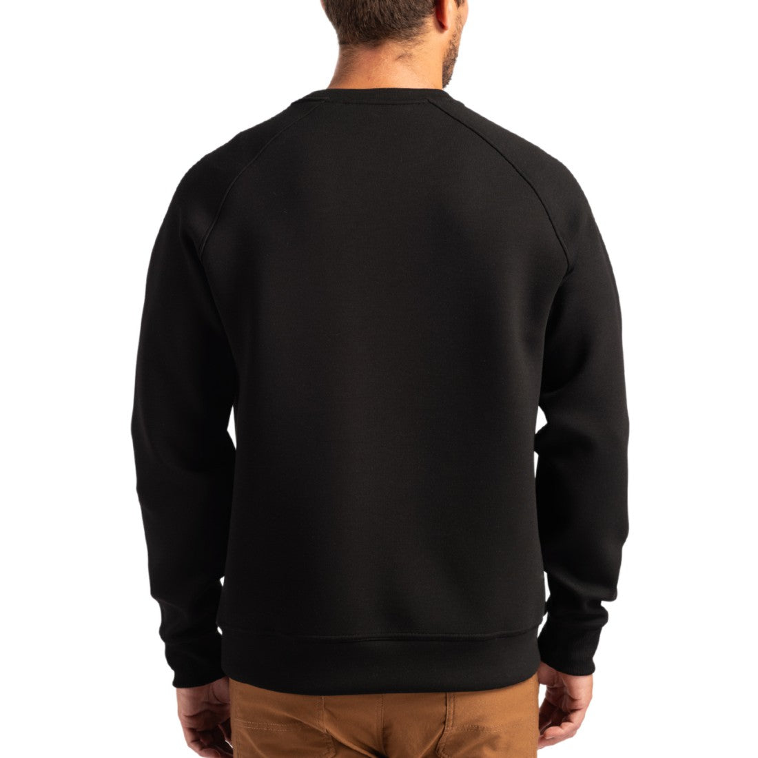 Tampa Bay Buccaneers Cutter & Buck Helmet Roam Recycled Raglan Pullover Sweatshirt Black - NFL