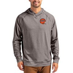 Cincinnati Bengals Cutter & Buck Adapt Historic Knit Recycled Raglan Pullover Hoodie Heather Gray - NFL