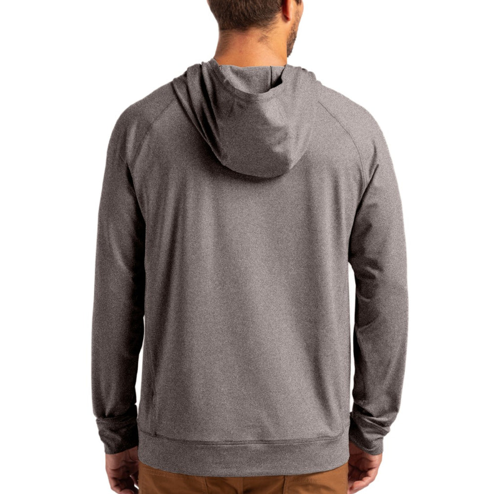 Green Bay Packers Cutter & Buck Adapt Knit Recycled Raglan Pullover Hoodie Heather Gray - NFL