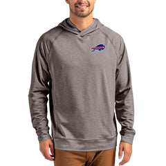 Buffalo Bills Cutter & Buck Adapt Knit Recycled Raglan Pullover Hoodie Heather Gray - NFL