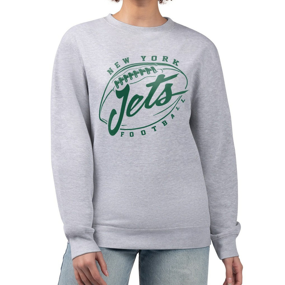 New York Jets G-III 4Her by Carl Banks Women's Football Fleece Pullover Sweatshirt Gray - NFL